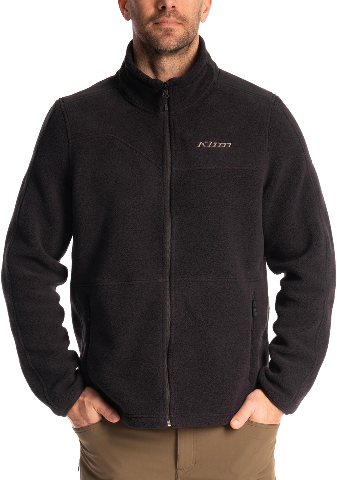 Klim Teton Crest Fleece Jacket, black, Size 2XL for Men