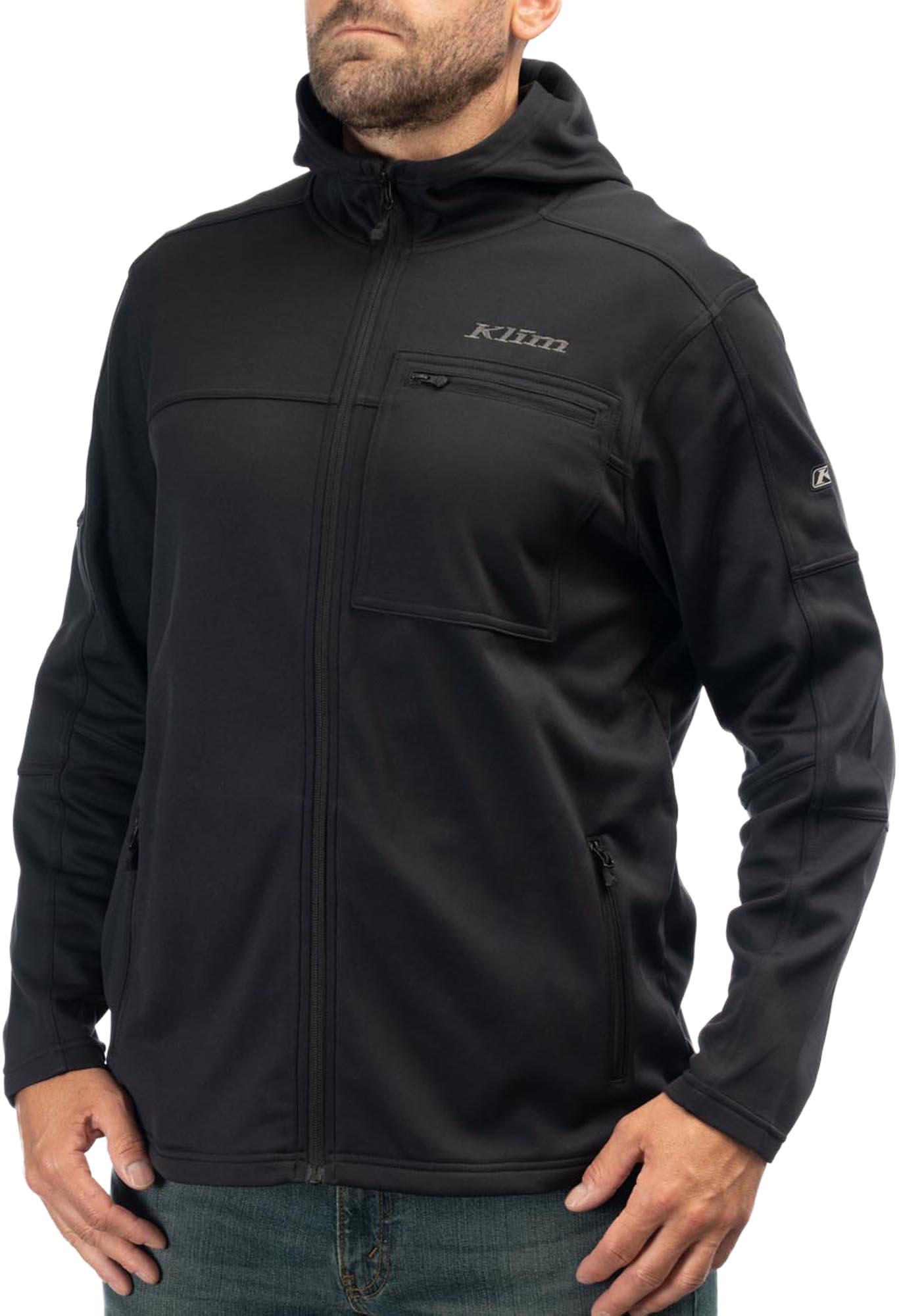 Side view of Klim Glacier Jacket, black, Size S for Men