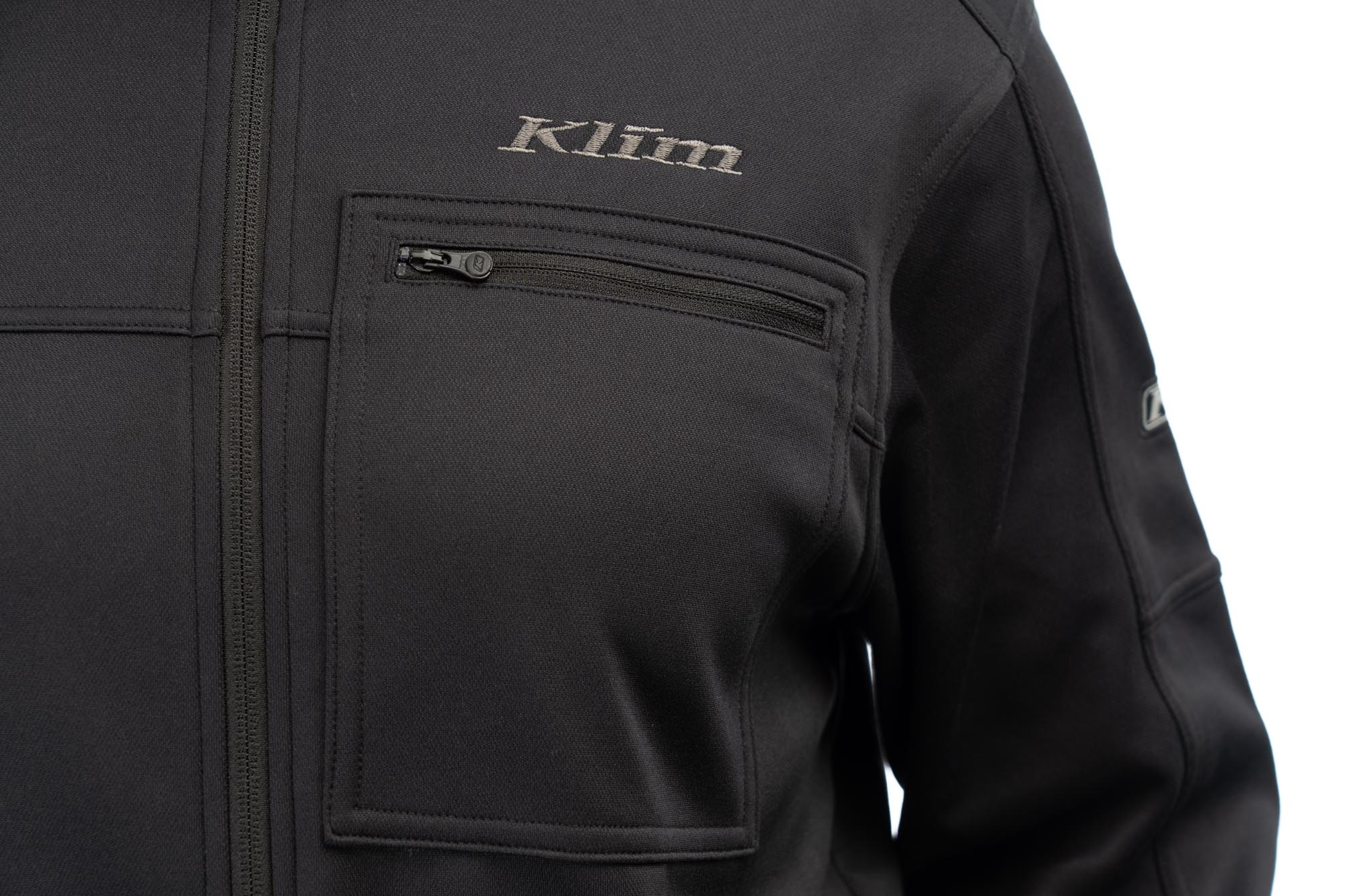 Side view of Klim Glacier Jacket, black, Size S for Men