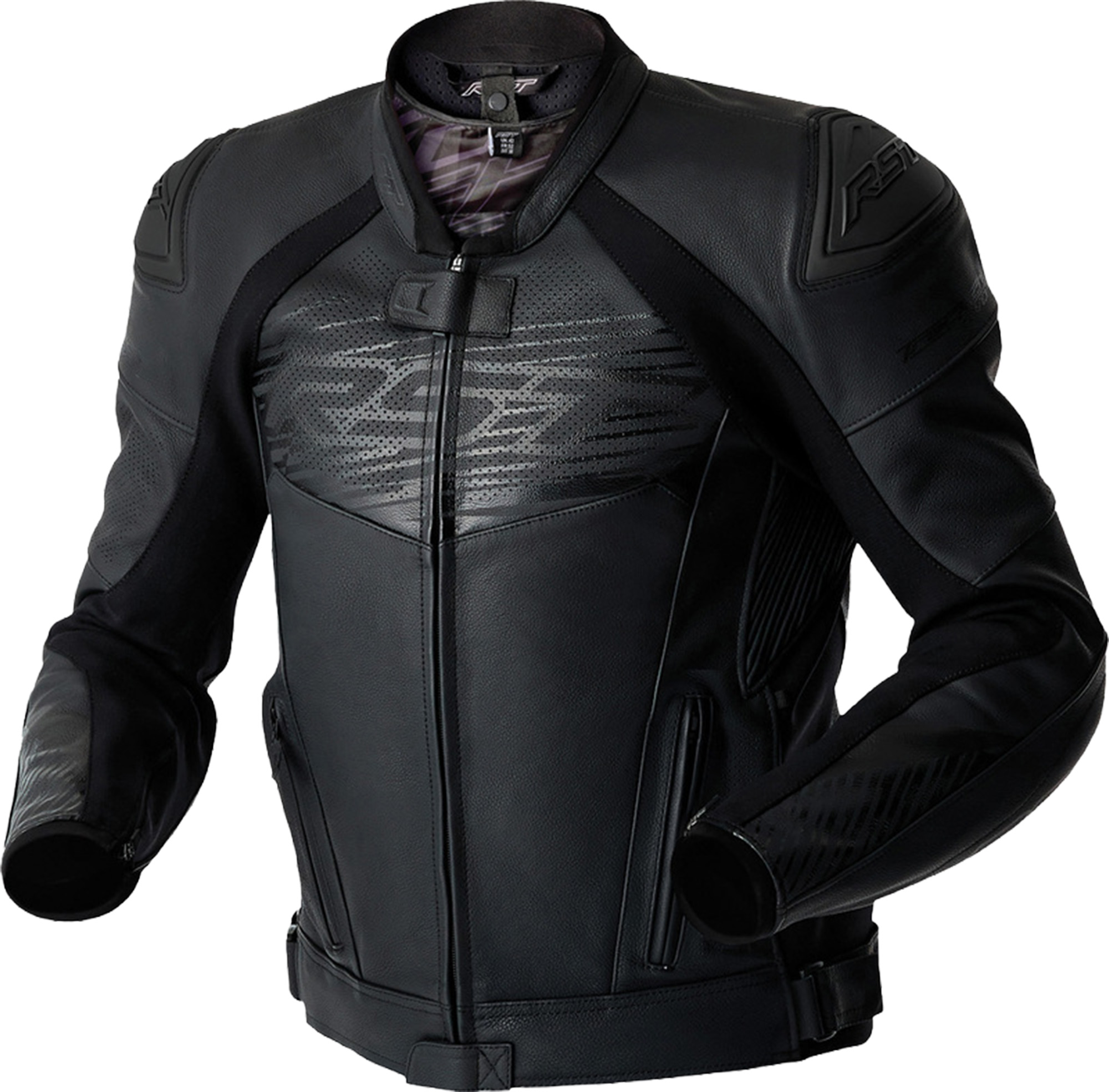 RST Tractech Evo D3O Motorcycle Leather Jacket, black, Size 54 for Men-image-976678292