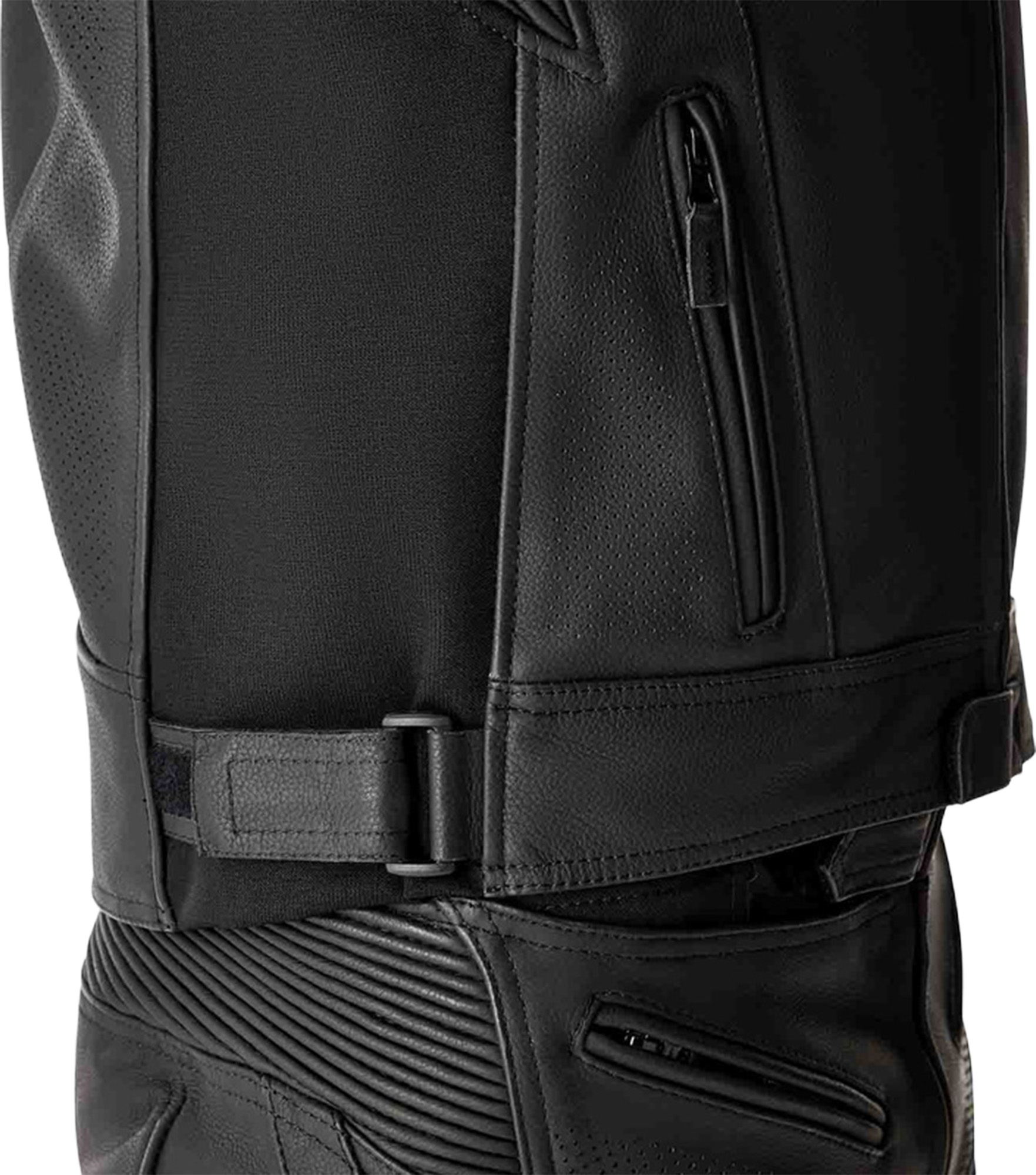 Side view of RST Tractech Evo D3O Motorcycle Leather Jacket, black-blue, Size 52 for Men
