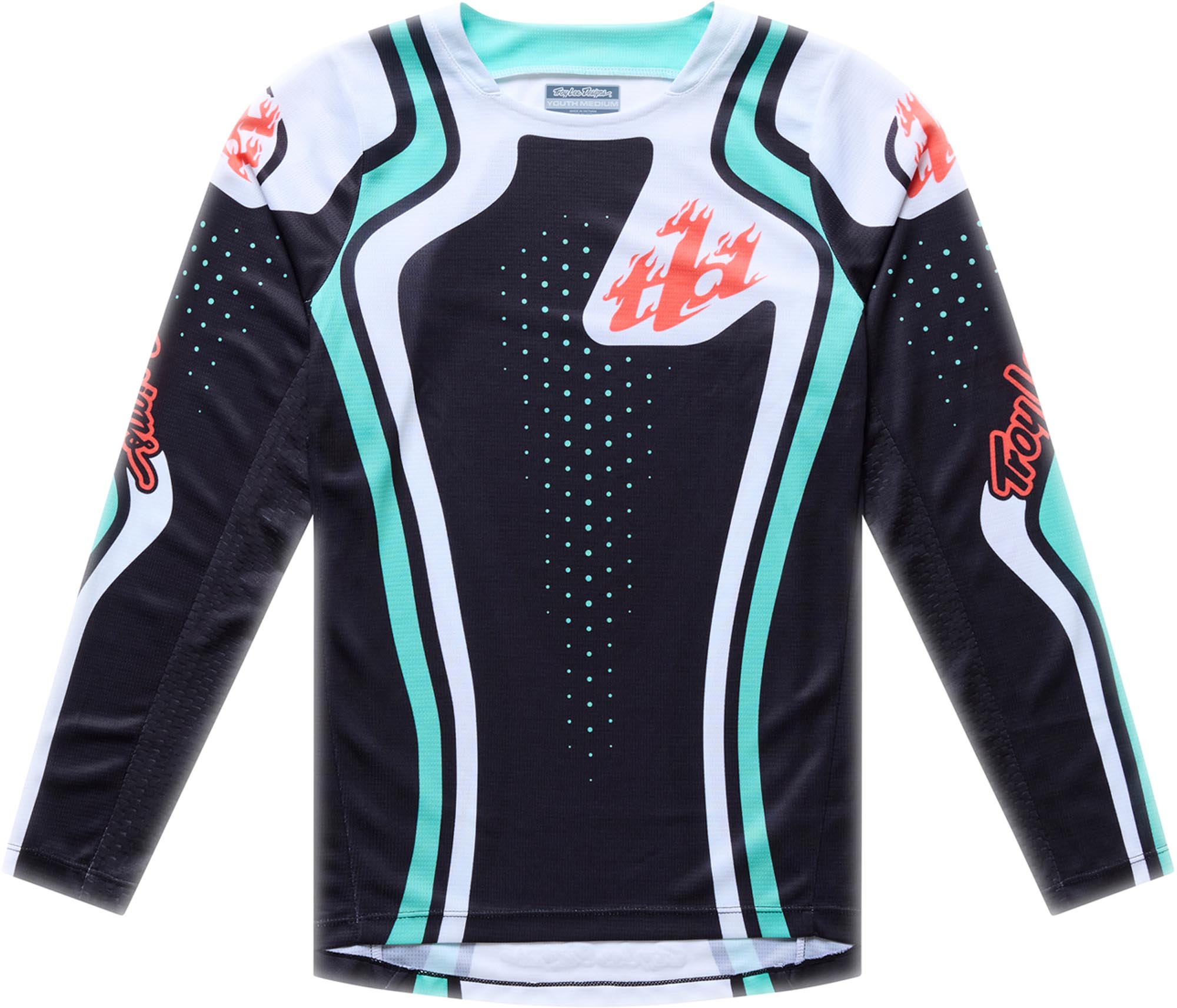 Troy Lee Designs Gp Pro Roller Youth Motocross Jersey, Black-Blue, Size L