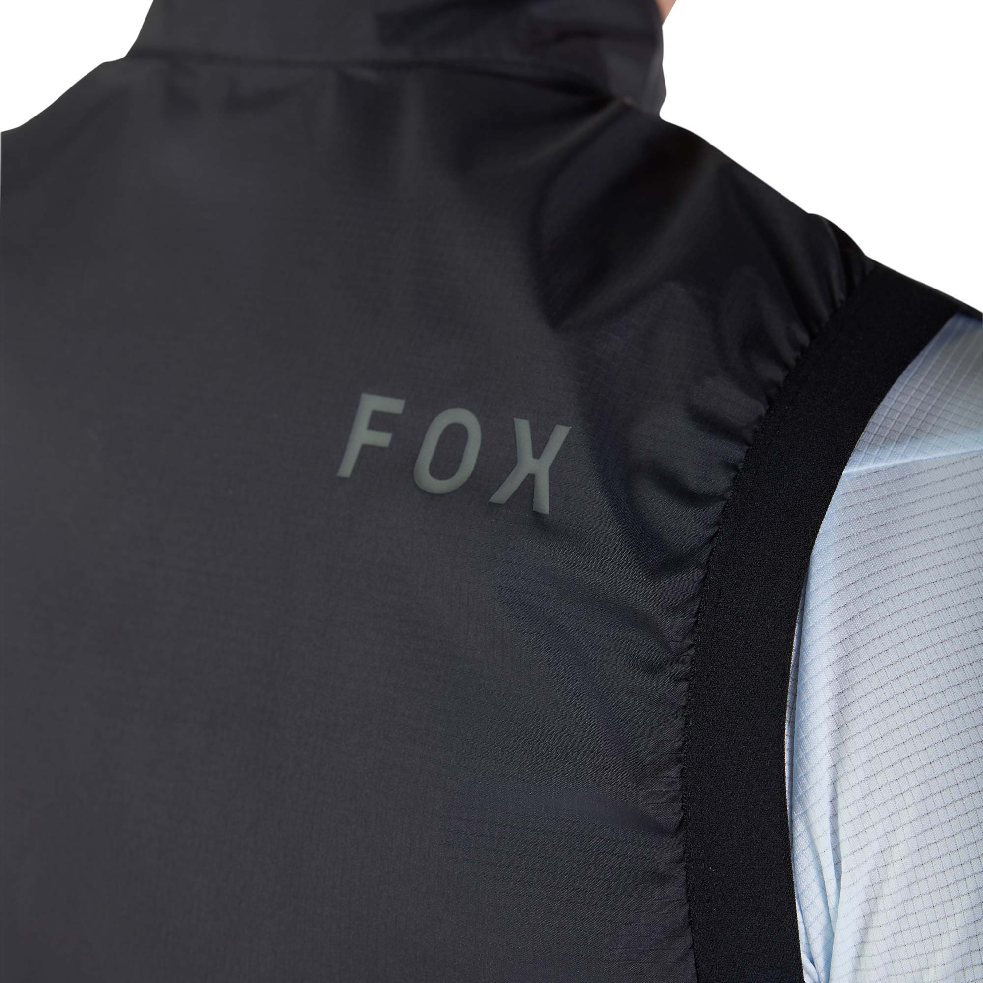 Side view of FOX Ranger Wind Bicycle Vest, black, Size XL for Men