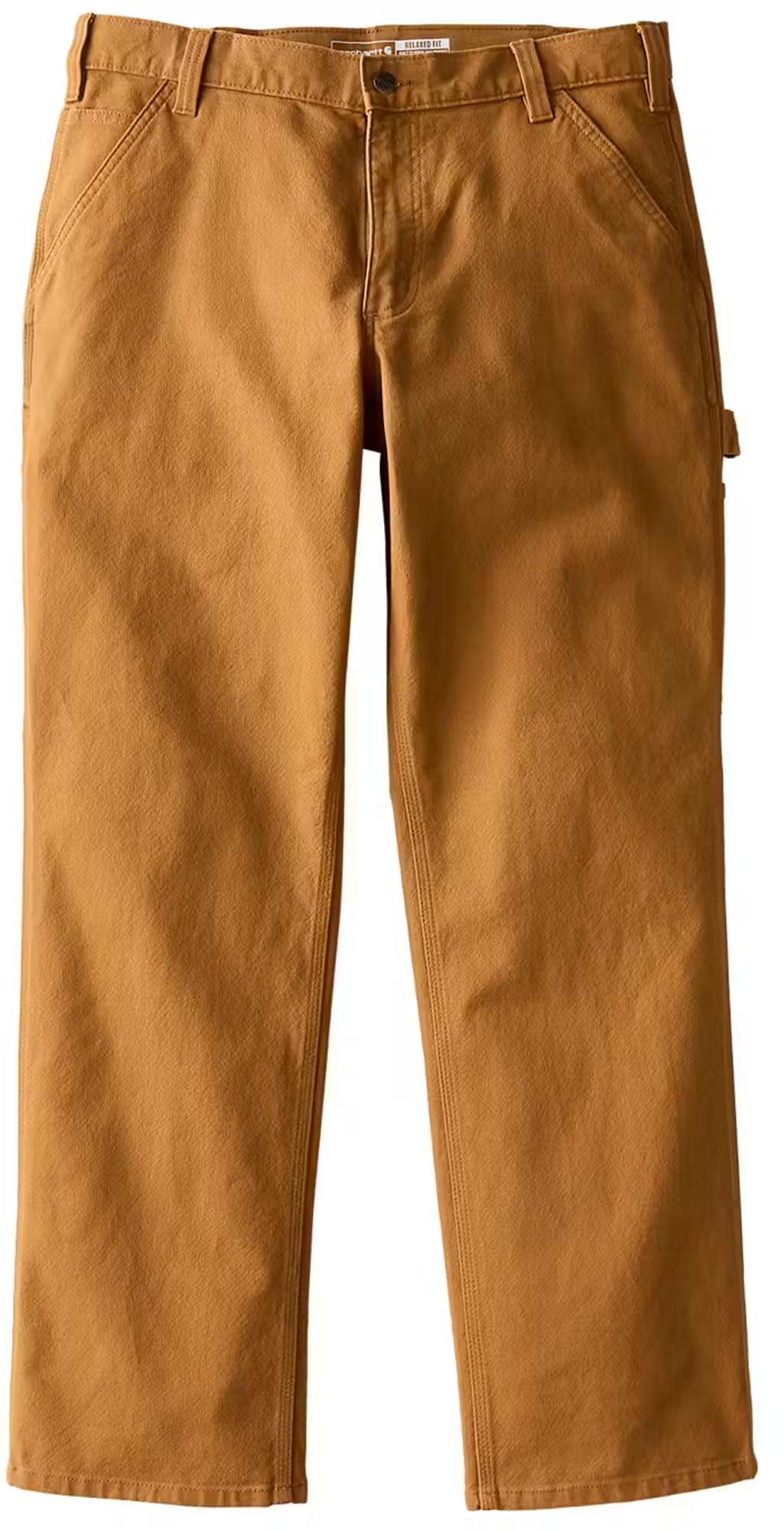 Carhartt Relaxed Straight Rugged Flex Duck Dungaree Pants, brown, Size 34 for Men-image-971910148