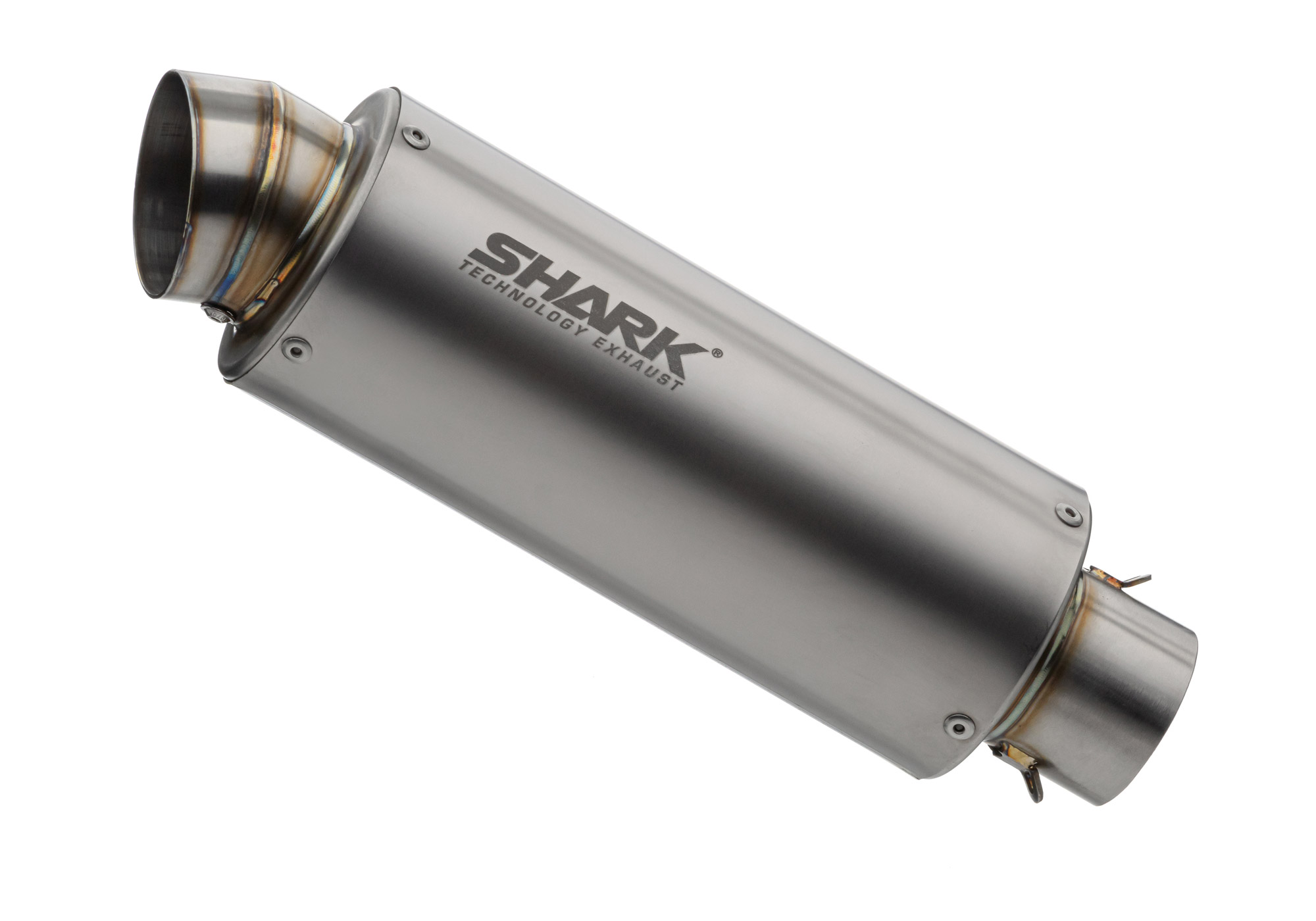 Shark Exhaust Src 4 Titanium Silver