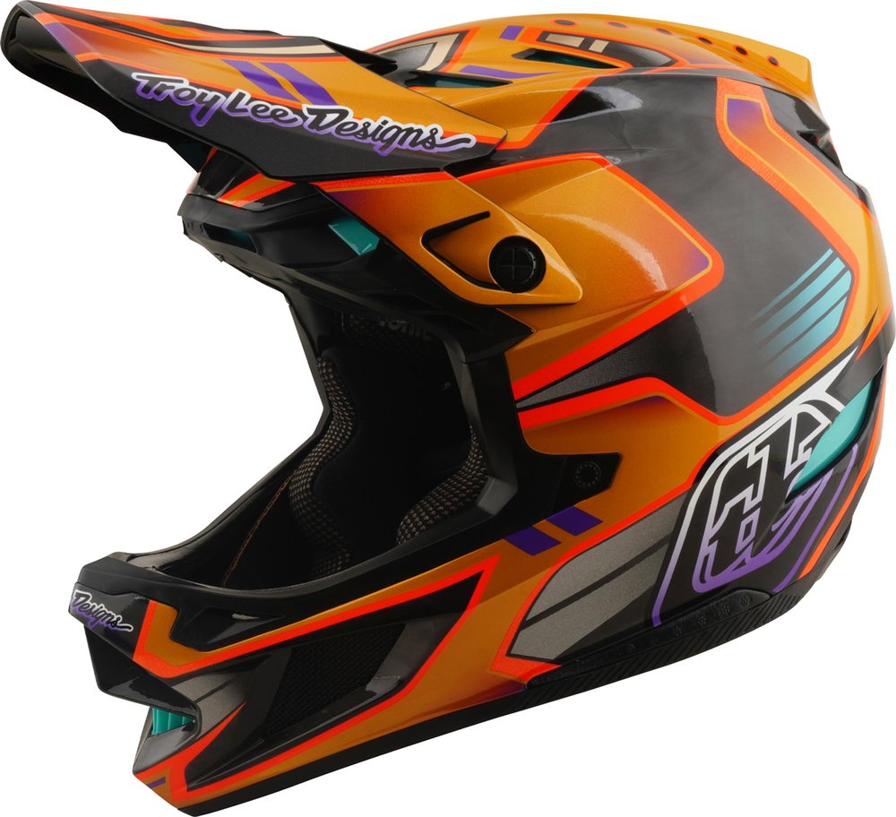 Troy Lee Designs D4 Carbon MIPS Crest Alamäkikypärä