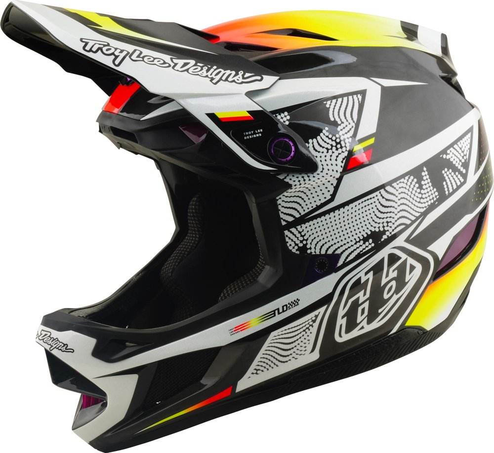 Troy Lee Designs D4 Carbon MIPS Lined Up Afdalingshelm