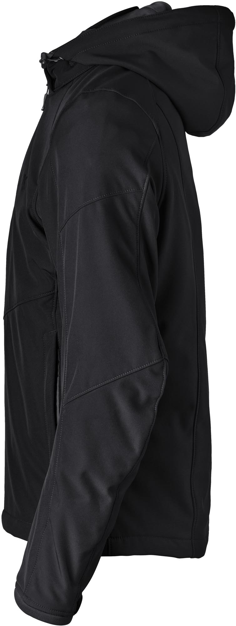 Side view of GMS Falcon Neo waterproof Motorcycle Textile Jacket, black, Size 3XL for Men
