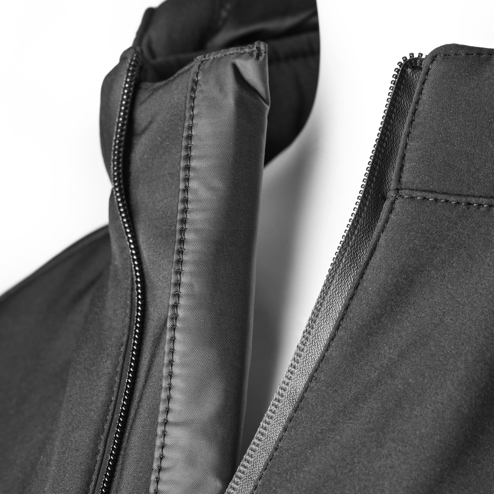 Side view of GMS Falcon Neo waterproof Motorcycle Textile Jacket, black, Size 3XL for Men
