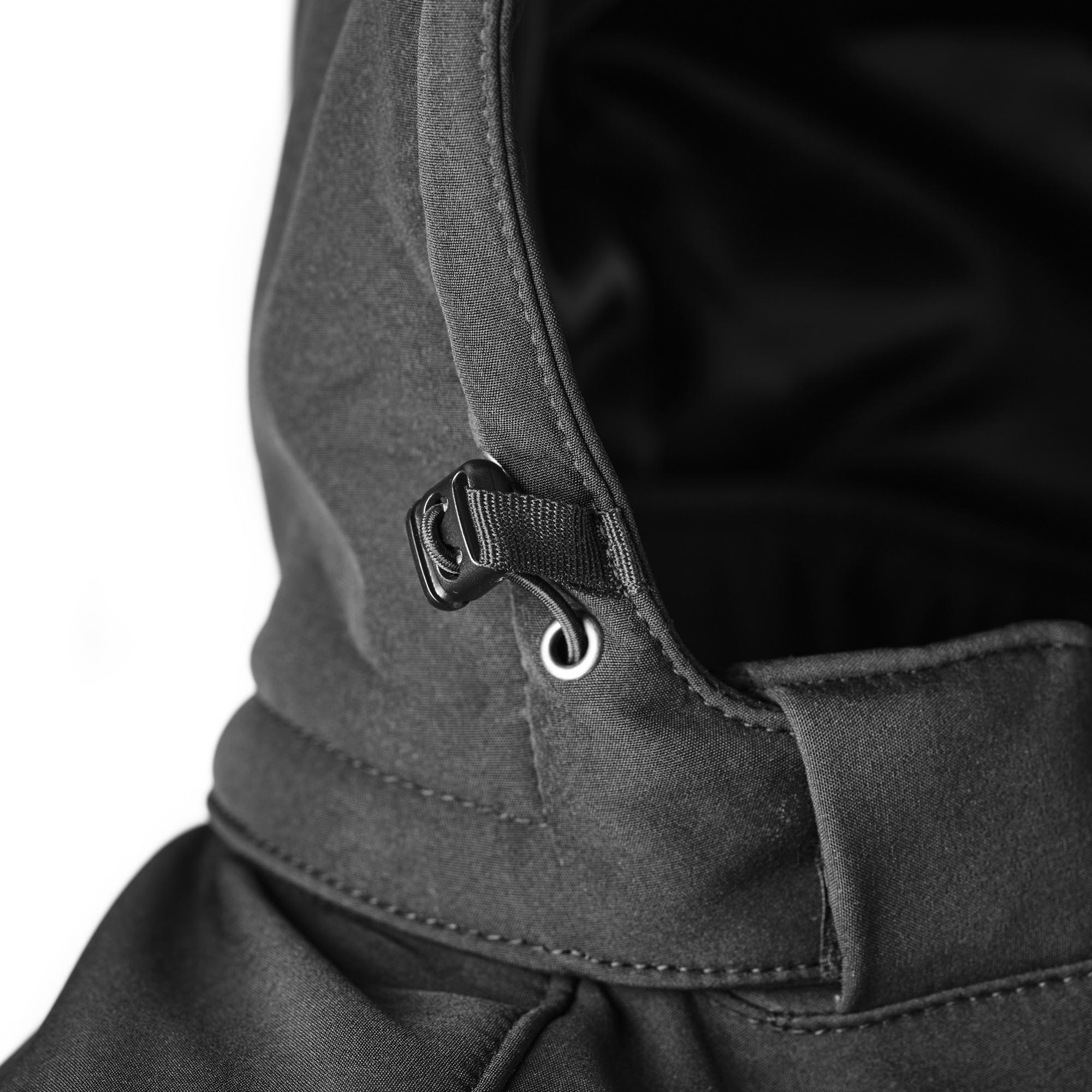 Side view of GMS Falcon Neo waterproof Motorcycle Textile Jacket, black, Size 3XL for Men