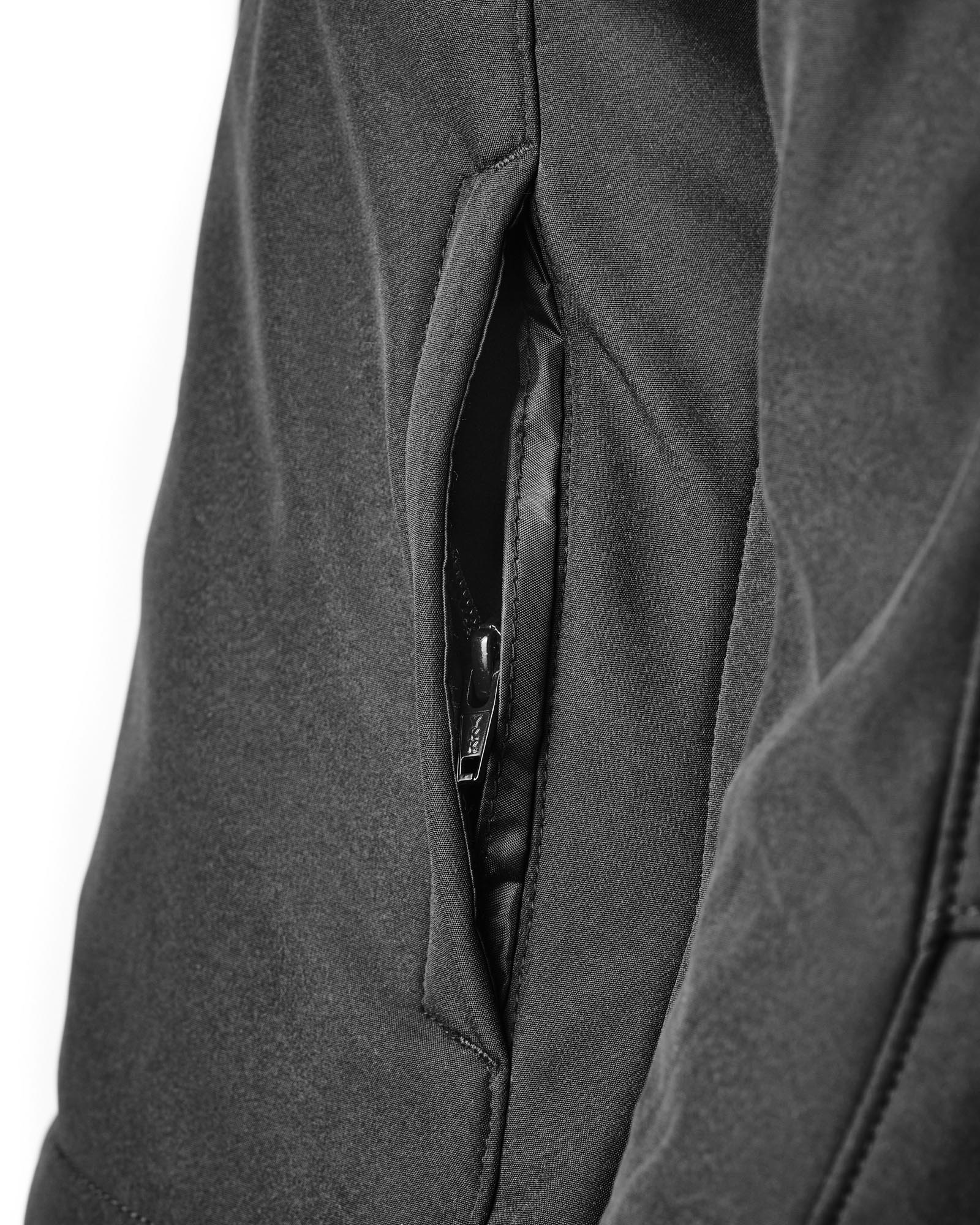 Side view of GMS Falcon Neo waterproof Motorcycle Textile Jacket, black, Size 3XL for Men