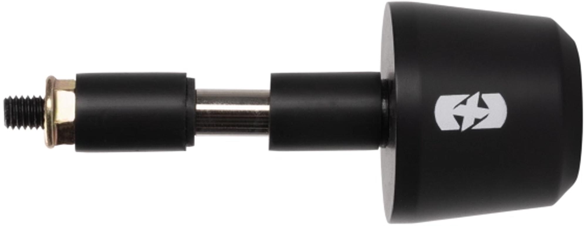 Side view of Oxford Bar Weights Handlebar Ends 255g, black