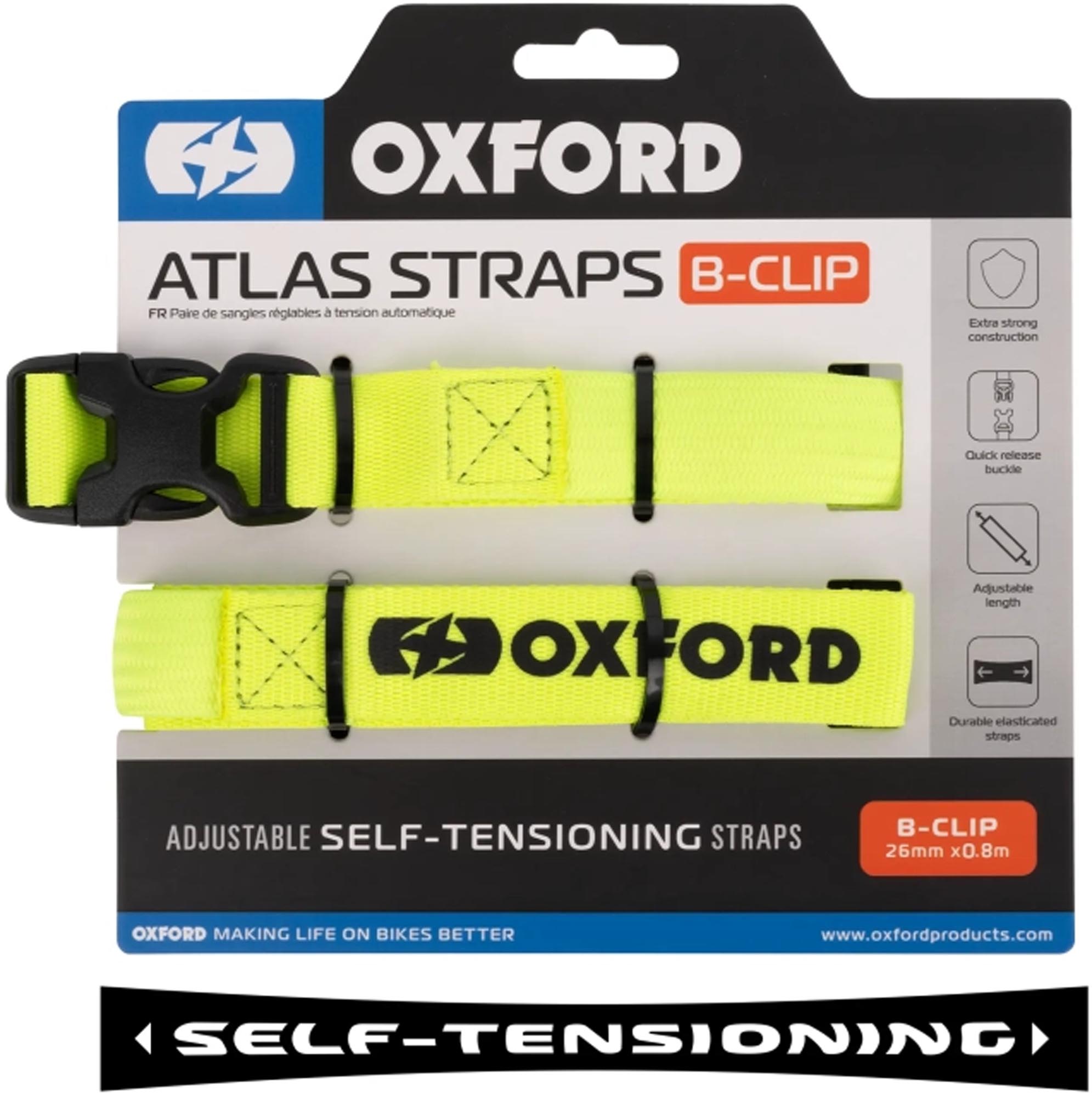 Oxford Atlas B-Clip 26mm Fastening Straps, yellow, Size 80 cm-image-474697460