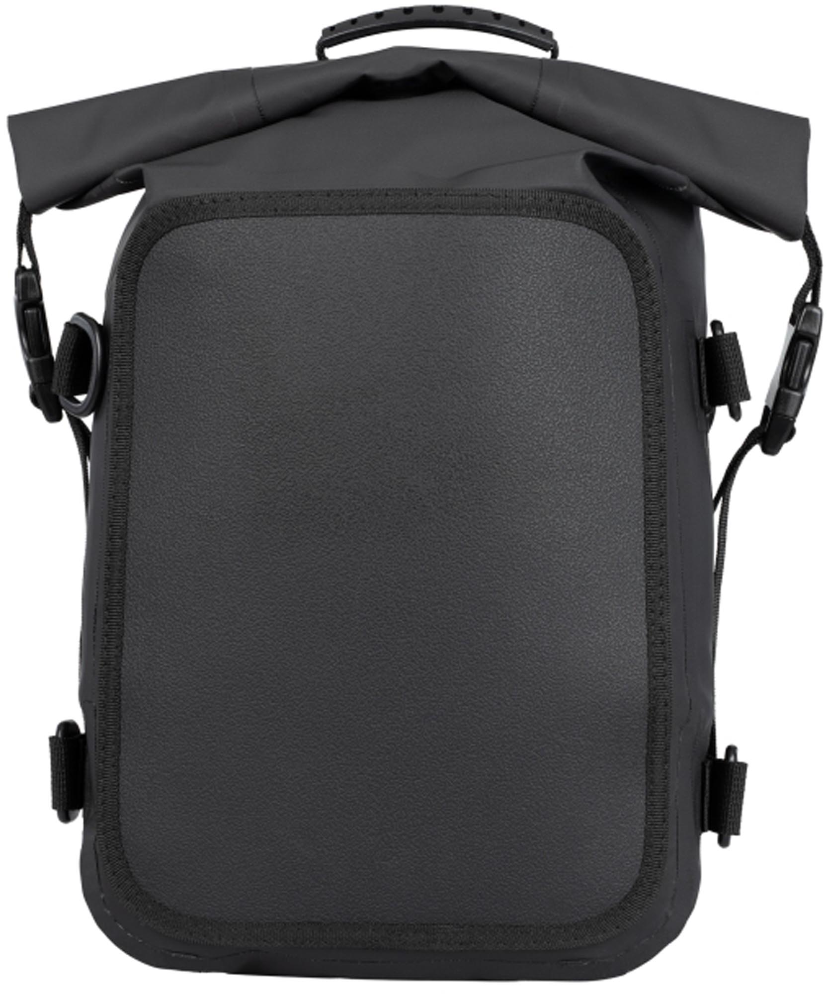 Side view of Oxford Aqua C7 Crash Bar Bag, black