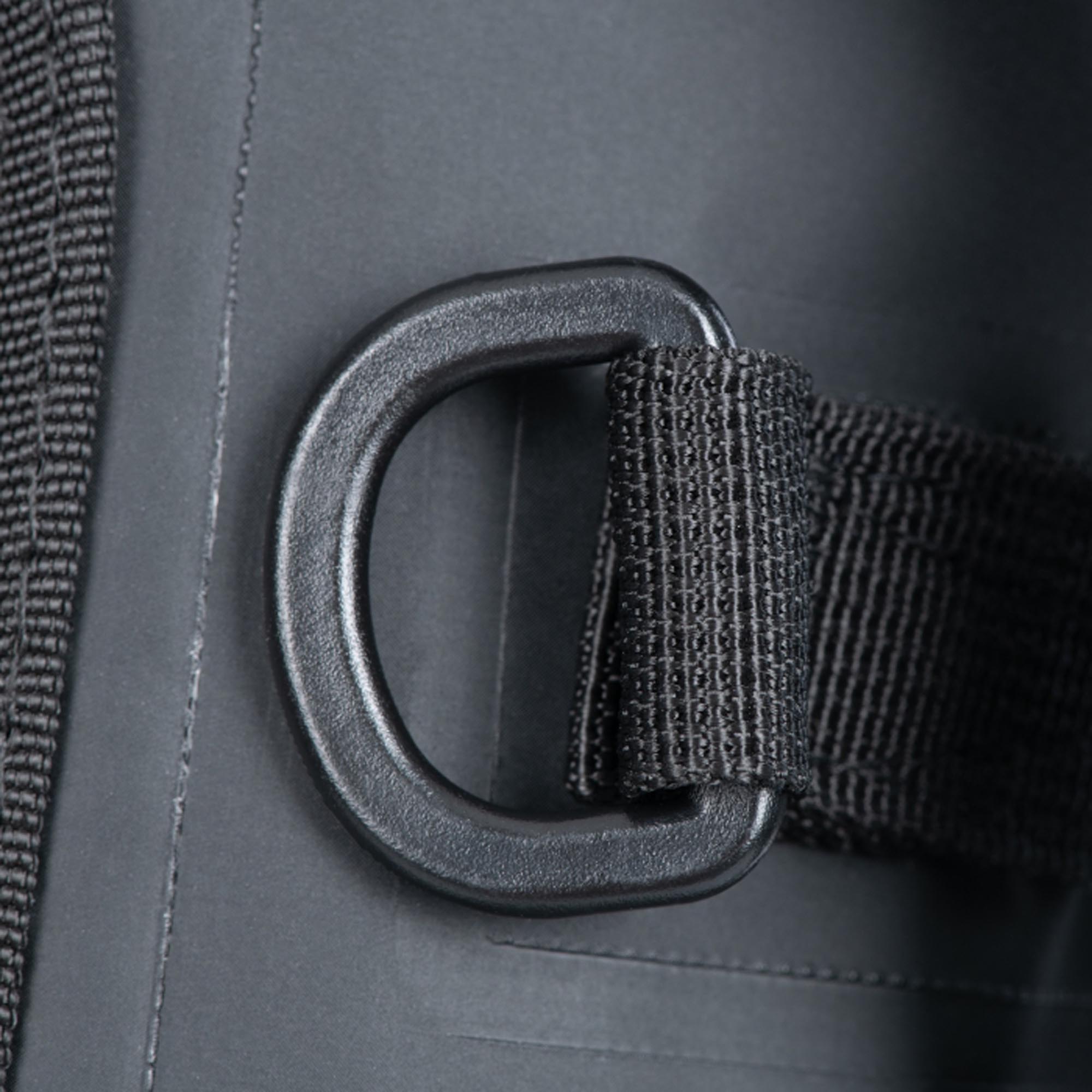 Side view of Oxford Aqua C7 Crash Bar Bag, black