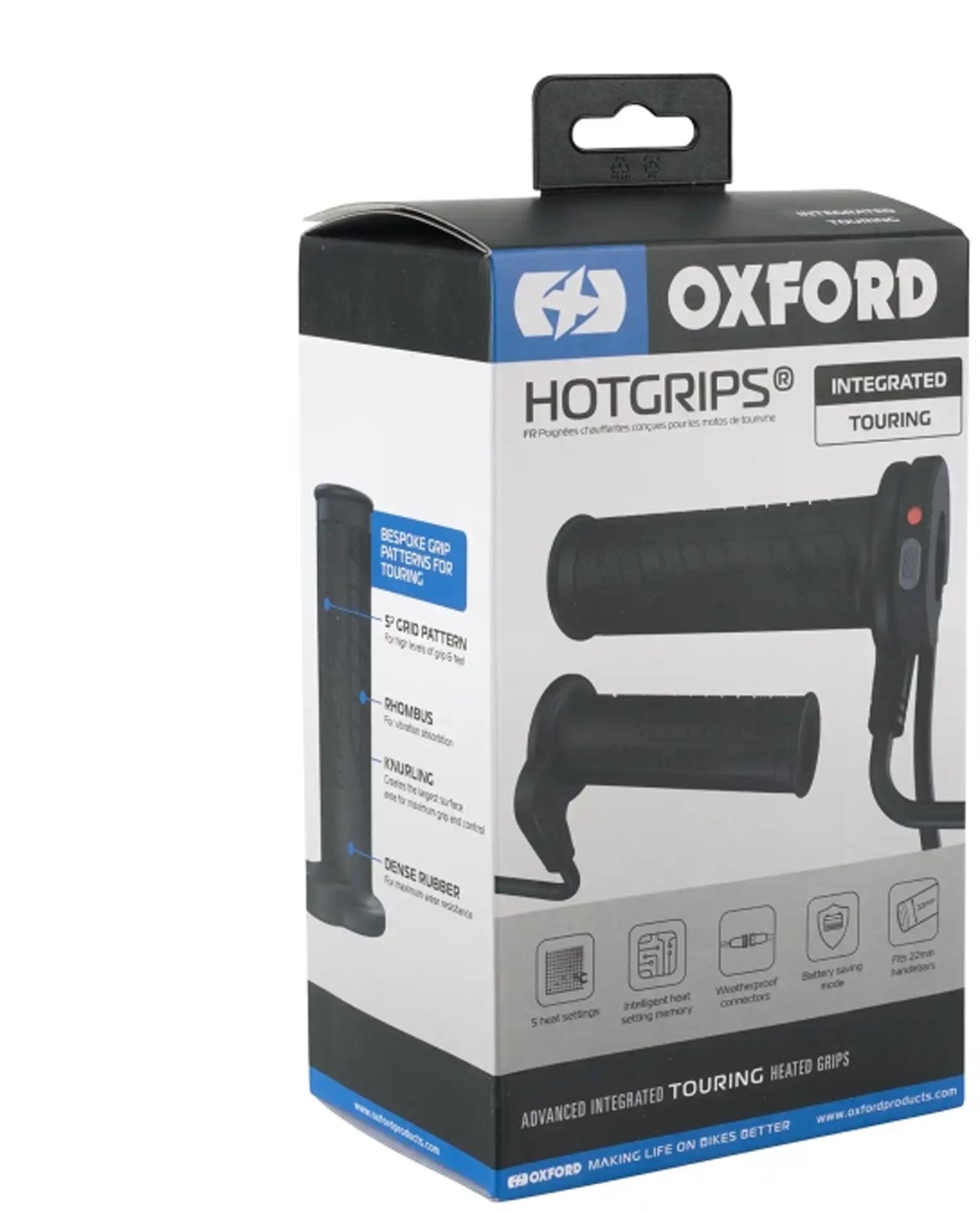 Side view of Oxford HotGrips Advanced Integrated Touring Heated Motorcycle Grips